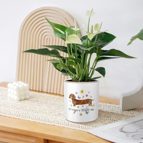 Large Capacity Ceramic Pen Holder, Dachshund - color: Dachshund