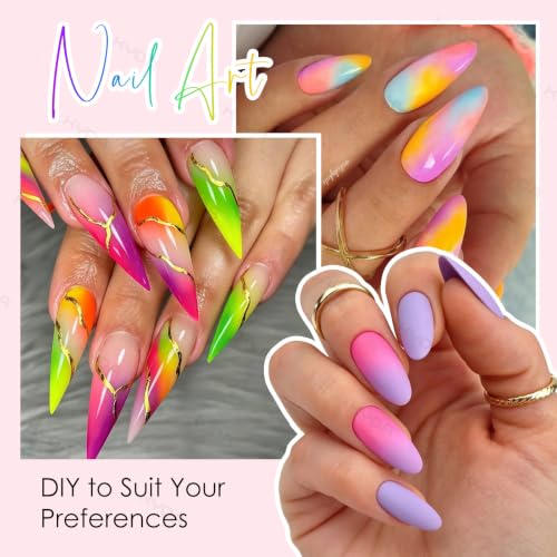 Ownest 40 Colors Pigment Nail Powder with Brushes - color: 40 colors