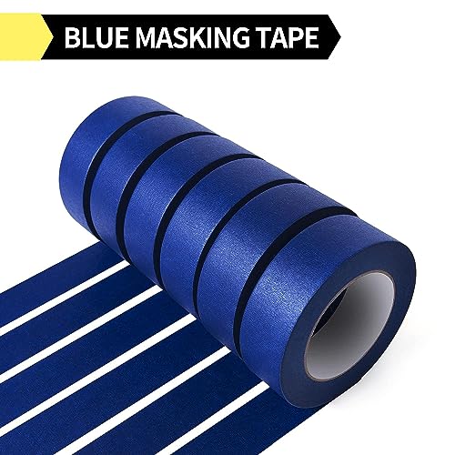 TAPEBEAR Blue Painters Tape Masking Tape 1.41" x 60Yard x 54Rolls - size: 1.41" x 60Yard