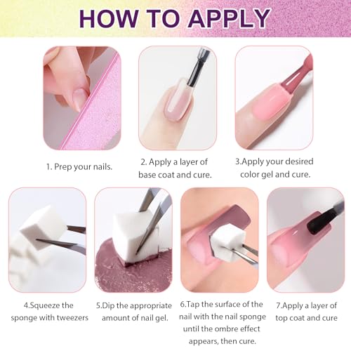 Gradient Painting Gel, 16 Colors Ombre Nail Polish - color: 16*VelvetSpectrum Studio
