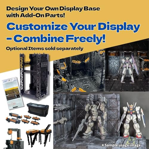 Plastic Model Display Items Set (Catapult Base, Display Stand, Alligator Clips ×2) - style: Catapult Base, Display Stand, Alligator Clips ×2