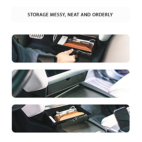 Center Console Organizer Box Tray Insert Armrest Storage Drawer Compatible with Tesla Model X, S, Highland & Juniper New Models