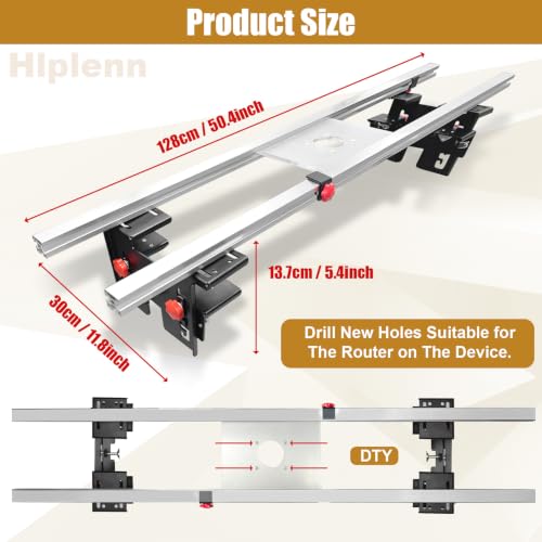 50 Inch Router Sled For Flattening Slabs, Wood Slab Flattening Jig