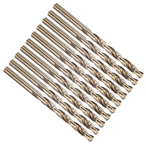 PATIKIL Micro #4 Drill Bit 4341 High-Speed Steel for Thin Metal 10 Pack - size: #4