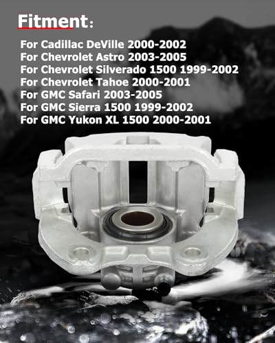 cciyu Rear Left Disc Brake Caliper Assembly w/Bracket 18-B4726 - size: Rear Left[18-B4726]