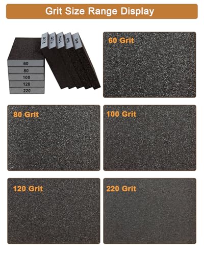 Sanding Sponge 100 Grit Sanding Block - Drywall Sanding Block for Wood - size: 100 Grit