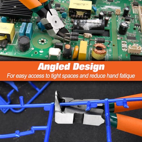 Diagonal Pliers for Flush Cut Plastics, 45°& 90°Angled Wire Cutter - style: 45 & 90 Angled Wire Cutters