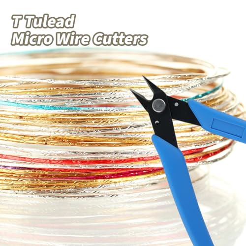 T Tulead Blue Micro Cutter 170ii Wire Cutter Diagonal Cutting Pliers Side Cutters Diagonal Cutting Plier - color: Blue