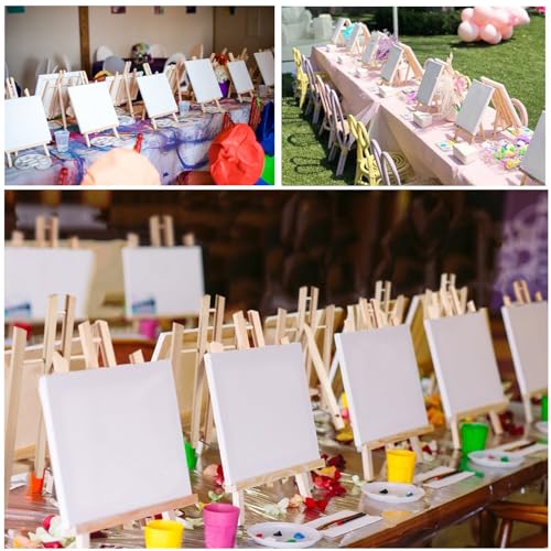 Falling in Art 12 Inch Tabletop Wood Display Easel Stand, 4 Pack - style: 12"- 4p