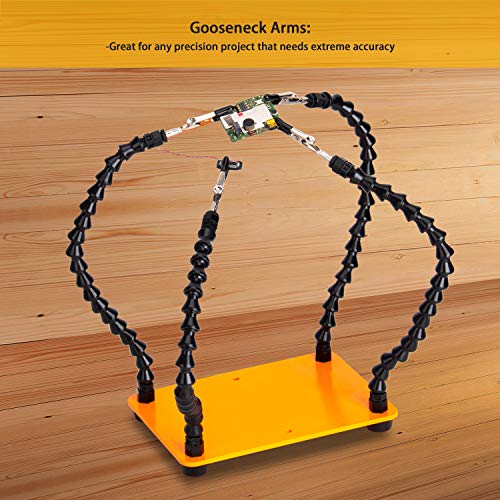 KOTTO Helping Hands Soldering Tool with 4 Flexible Arms Non-Slip