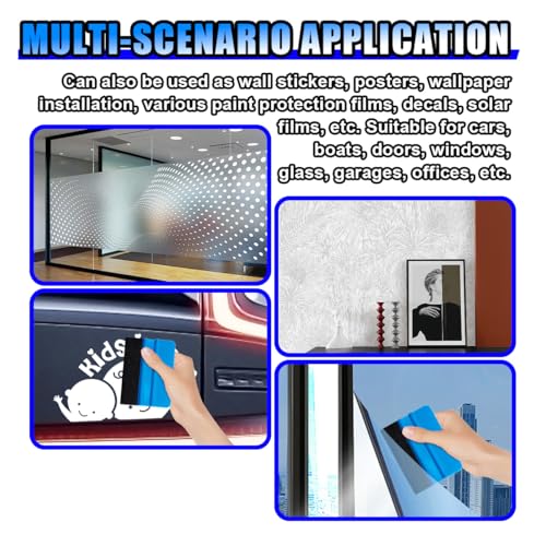 Vinyl Squeegee Felt Fabric, Self-Adhesive Pre-Cut Scraper Wrap Tool, Non-Scratch 4 Inch Squeegee Felt Edge Replacement for Car Vinyl Film, Window Tinting Decal Application Tool (20PCS) - size: 20PCS