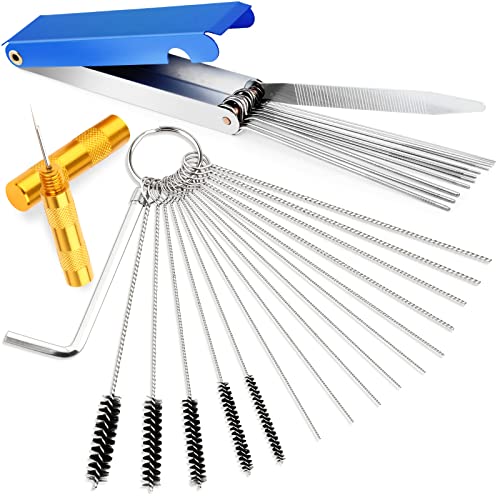 Valchoose Carburetor Cleaning Kit, Multi-Size Jet Clean Tools, 1 Set - style: 1 set with 1 needle