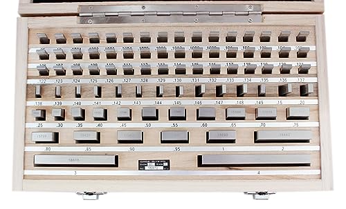 Accusize Steel Gage Block Set, Grade AS-1, 81 Pc, P900-S582 - style: Grade AS-1