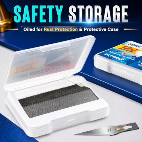 DIYSELF 240 Pack Exacto Knife Blades, SK2 High Carbon Steel #11 Blades - size: 240 Pack (SK2)
