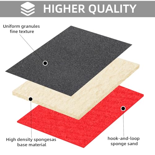 24Pcs Sanding Sponge 1200 Grit Wet Dry Soft Foam Hand Sander Block - size: 24pcs 1200 Grit, style: Aluminum