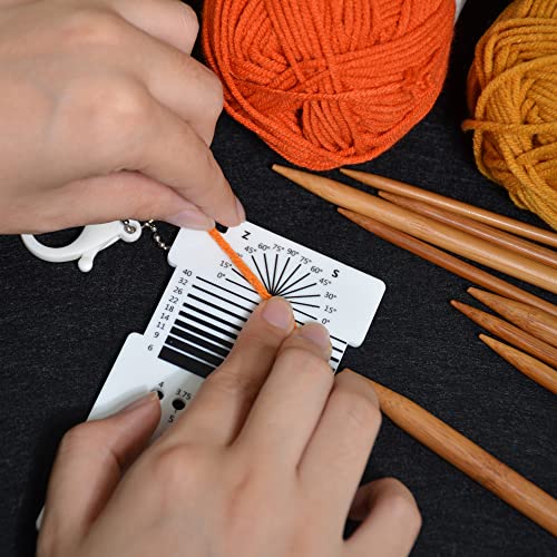 UPTTHOW Knitting WPI Multifunctional Combo Ruler for Spinners Yarn
