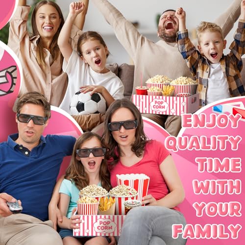 GlikCeil Movie Night Supplies Snack Trays with Handles, Cute - style: Cute