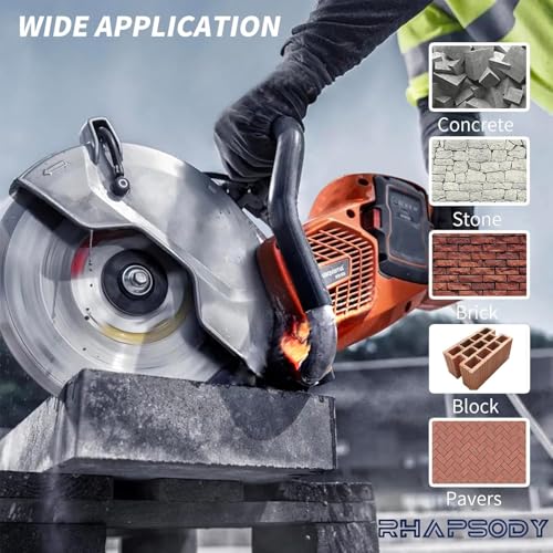 RHAPSODY 10Inch Ultrafast Diamond Saw Blade,Segmented General Purpose Blade - size: 10Inch (250mm)-1pc