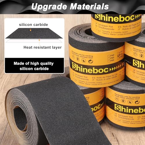 Sandpaper Roll 120 Grit, Wet Dry Sand Paper 3-2/3" Wide 11 Yard - style: 120 Grit