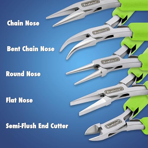 Beadalon Designer Series Slim Pliers - Chain Nose, Black - color: Black, style: Chain Nose, Black