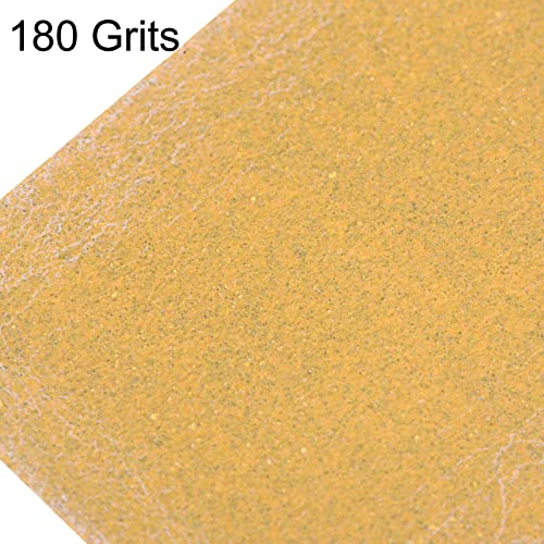 HARFINGTON 50pcs Micro Sander Paper 180 Grit 3.5x1.2 Inch Mini Sanding Sheets Strips Hook Loop Sandpapers for Wood Metal Small Projects Tight Spaces Polish Work - size: 180 Grit