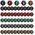 Rocaris 50 Pcs Abrasive Buffing Wheels, 1 inch, 1/8" Shank