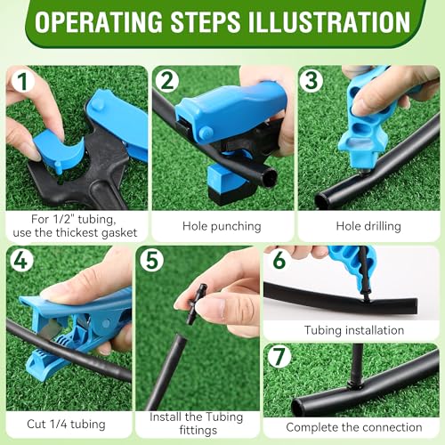 3PCS Drip Irrigation Hole Punch Tool for 1/2" PE Tubing