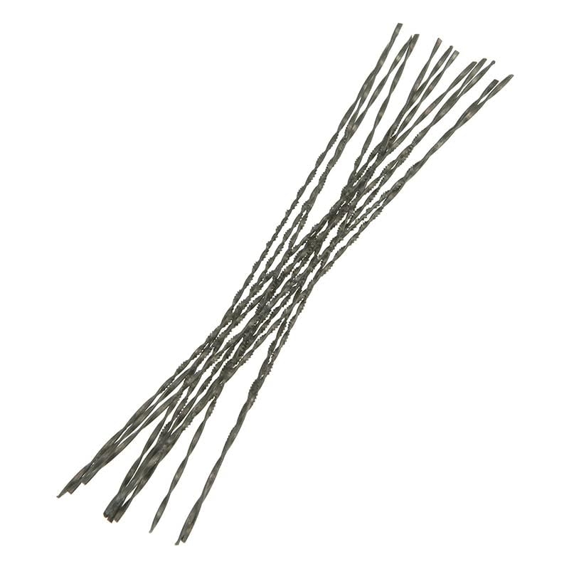 FOXBC Spiral Scroll Saw Blades - Plain End (#1 Fast Metal Cutting) - style: #1 Fast Metal Cutting