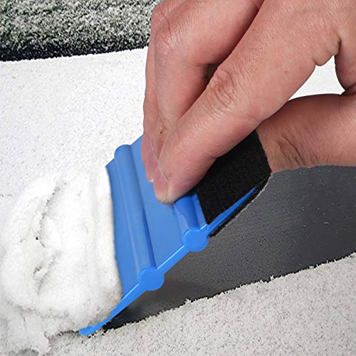 Durable Black Felt Edge Vinyl Squeegee Tool 4-Inch (Pack of 3)
