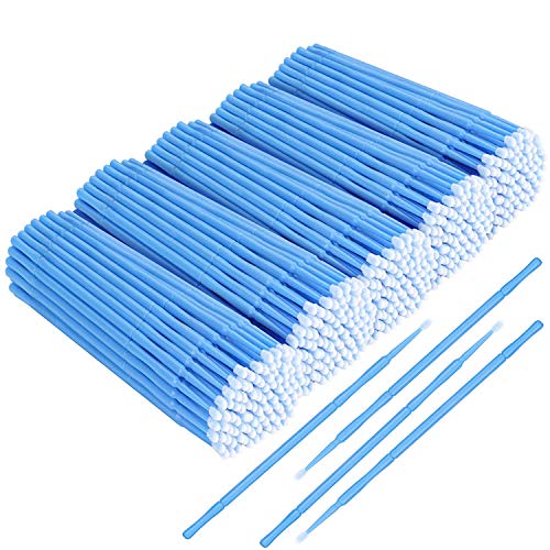 500 PCS Disposable Micro Applicator Brush, 2.5mm, Dark Blue - color: Dark blue, 2.5mm