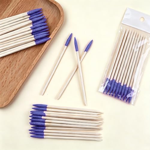 50Pcs Sanding Sticks Double End Matchsticks Sanding Twigs - color: Purple