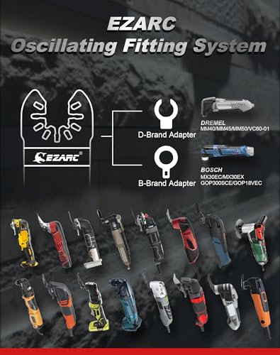 EZARC Diamond Oscillating Saw Blades for Grout and Mortar, 10-Pack - size: 10Pcs