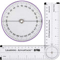 Learning Advantage Angle Measurement Ruler, Clear, Flexible and Adjustable