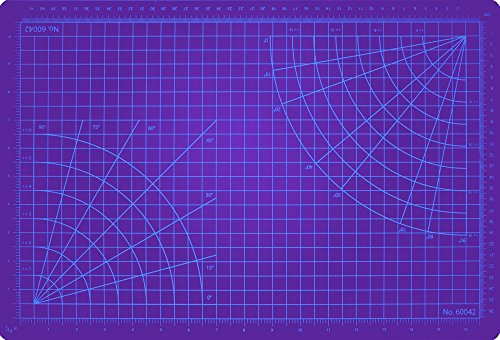 Excel Self-Healing Cutting Mat, 5-1/2 by 9-Inch, Purple - color: Purple, size: 9"L x 5.5"W