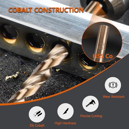 10-Piece 3.2mm M35 Cobalt Steel Drill Bit Set for Hard Metals - style: ⌀3.2mm(10pcs)