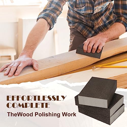 80 Grit Sanding Block, Jamiikury Coarse Sanding Sponge, 16pcs - size: 80 Grit