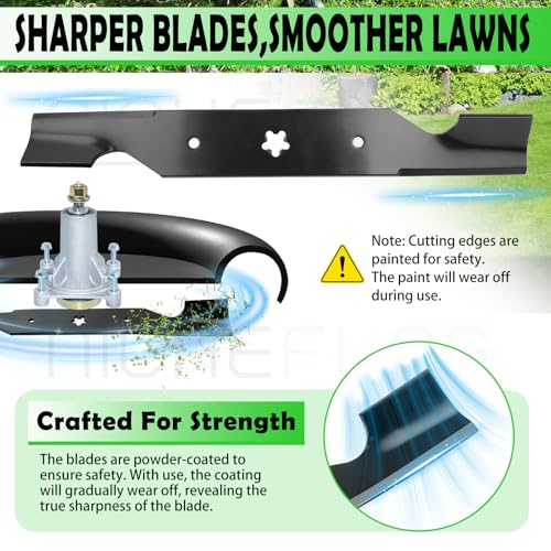 3 Pack 532187256 Mower Blades for Husqvarna 54 inch Z254F Decks - size: 532187256