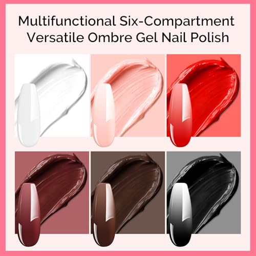 MelodySusie Gradient Painting Gel with 100 Sponges&Metal Grabber Set - color: E-Caramel Brown Set