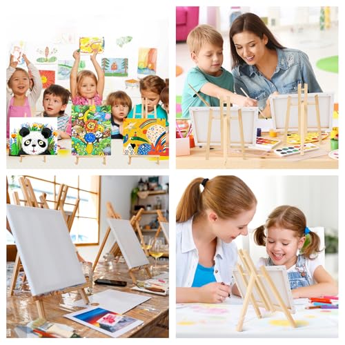 ESRICH 24 Pack 11.8" Wood Easels, Tabletop Easel for Painting - style: 11.8"-24P