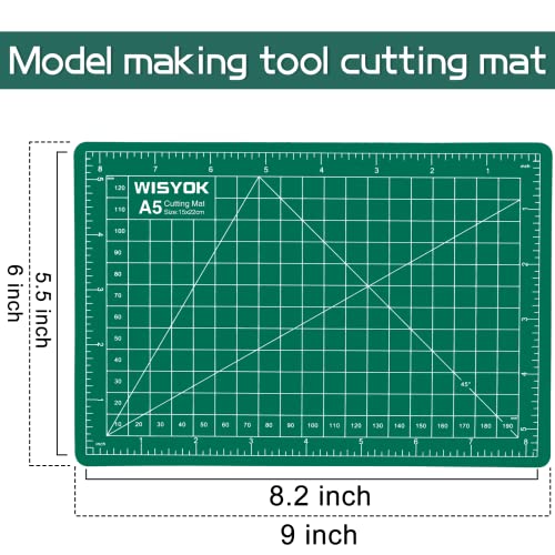 WISYOK Craft Mat, A5 Cutting Mat for Sewing, 6" x 8", Small