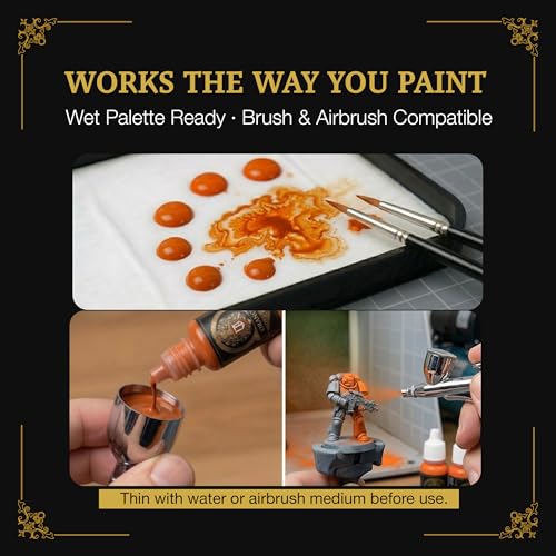 Ludus Bellum Miniature Paint Orange Color 18ml Precision Dropper Bottle - color: Orange