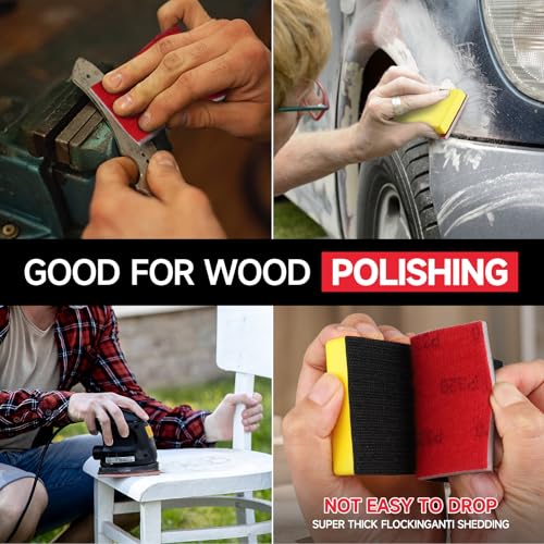 Shinboc 20 PCS Sanding Sponge, 180-3000 Grit Sand Paper Assortment Pack - style: Mix Grit