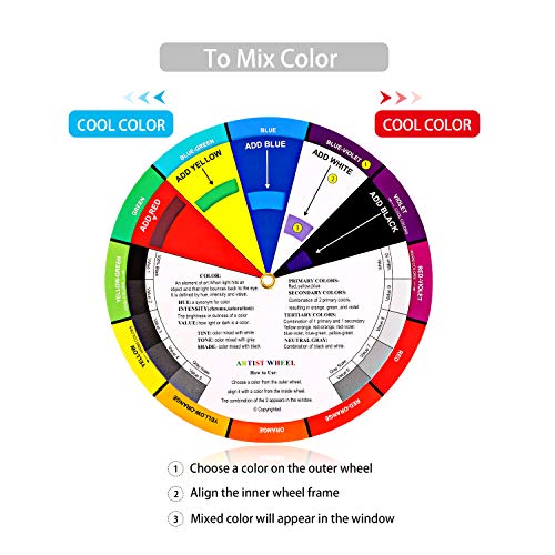 Outus 2 Pcs Creative Color Wheel,5.5 Inch/ 14 Cm - size: 5.5 Inch/ 14 cm