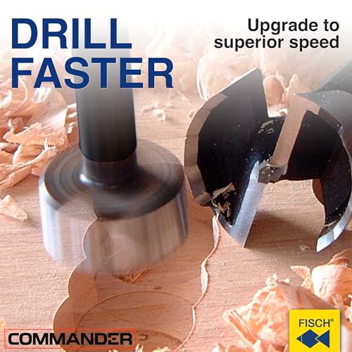 Forstner Drill Bit - Black Shark Forged Steel for Woodworking Size:1/2 inch - size: 1/2 in
