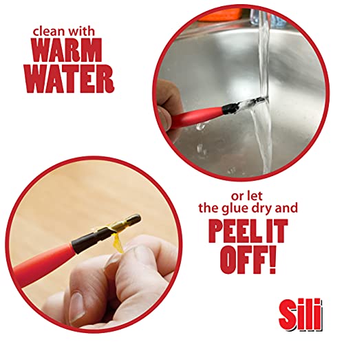 Sili Sticks Silicone Glue Brush Applicator Set for Woodworking