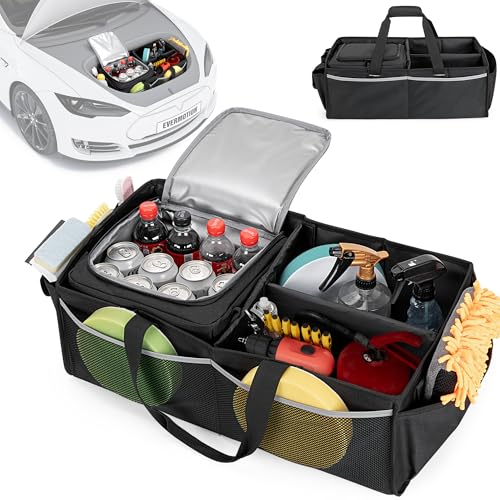 Front Trunk Organizer with Cooler Bag Compatible with Tesla Model 3 Model Y