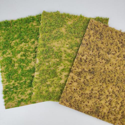 Static Grass Mat 9x7.1 – Realistic Lawn for Railway, Wargame, RPG (Winter Green) - color: Winter Green