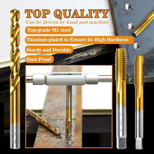 M3x0.5 Tap and 2.5mm Drill Bit for Metal,M2 HSS Metric Drill and Tap Set - size: M3 x 0.5 Tap, 2.5mm Drill
