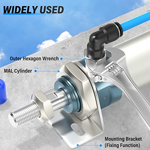 TAILONZ 10mm x 1/2" NPT Push to Connect Elbow Fitting 10Pcs - size: 0.394" OD 1/2" MNPT