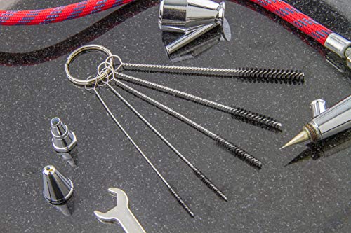 SE Brush Cleaning Sets Nlylon Bristles Varying Sizes for Versatile Tasks Spray and Paint Guns, Barrels, and Other Tools - style: TC01N